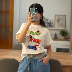 Camiseta perro salchicha